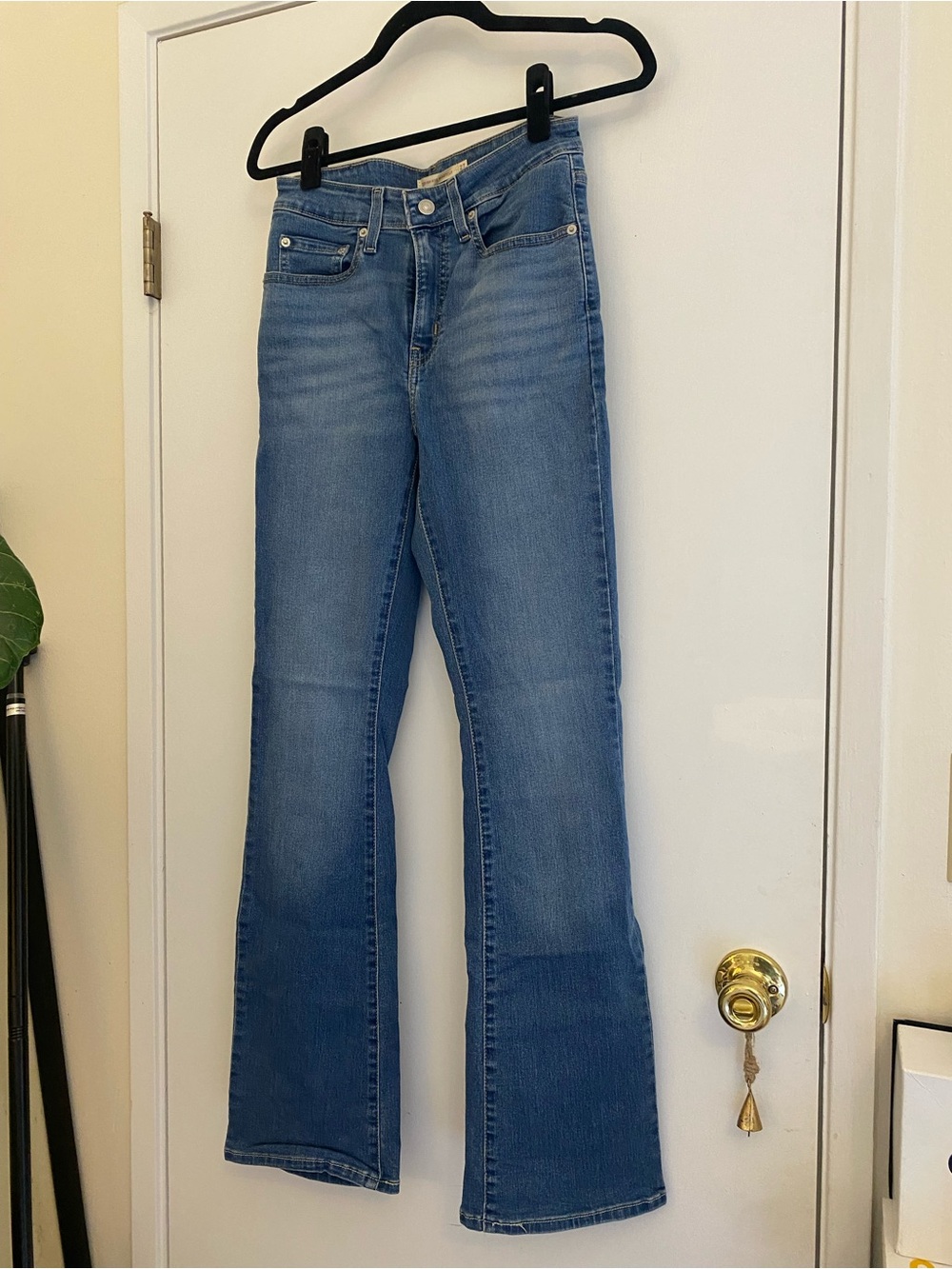 Levi's 725 Light Blue High Rise Bootcut Jeans